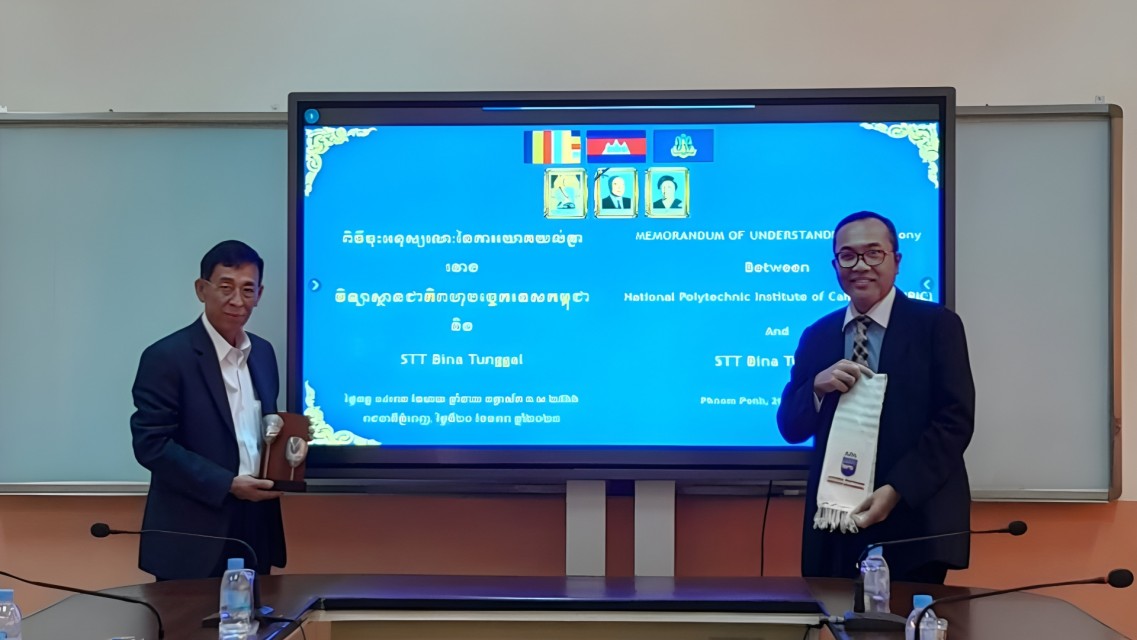 STT Bina Tunggal Kerja Sama Dengan National Polytechnic Institute of Cambodia