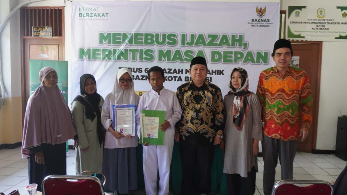 Tidak Mampu Tebus Ijazah Sekolah? ke Baznas Saja