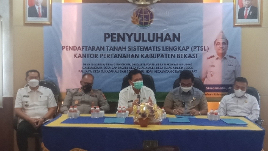 Badan Pertanahan Nasional Adakan Penyuluhan PTSL Di Cikarang Barat