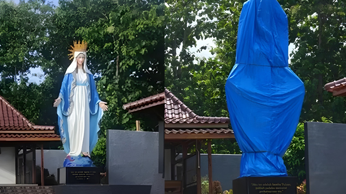 Patung Bunda Maria Ditutup, Kapolres Kulon Progo Dicopot!