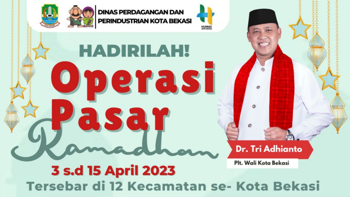 Ini Jadwal Operasi Pasar Ramadhan di Bekasi, Sediakan Kebutuhan Pokok dengan Diskon Menarik