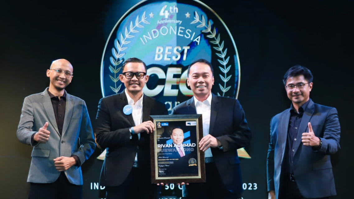 Dirut Jasa Raharja Raih Penghargaan di Indonesia Best 50 CEO 2023