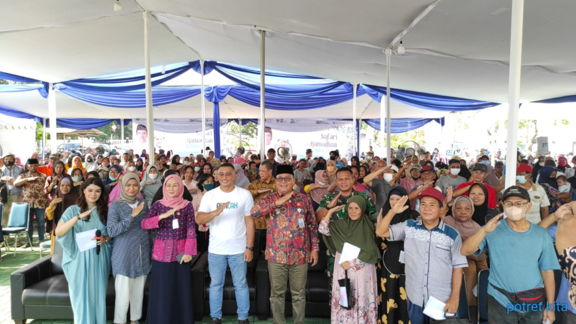 Jasa Raharja Bagikan 1000 Paket Sembako di Safari Ramadan BUMN 2023