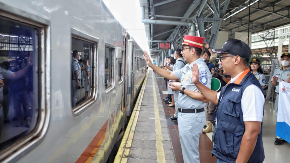 Program Mudik Bersama BUMN 2023 Lepas 15.658 Pemudik Menggunakan Kereta Api