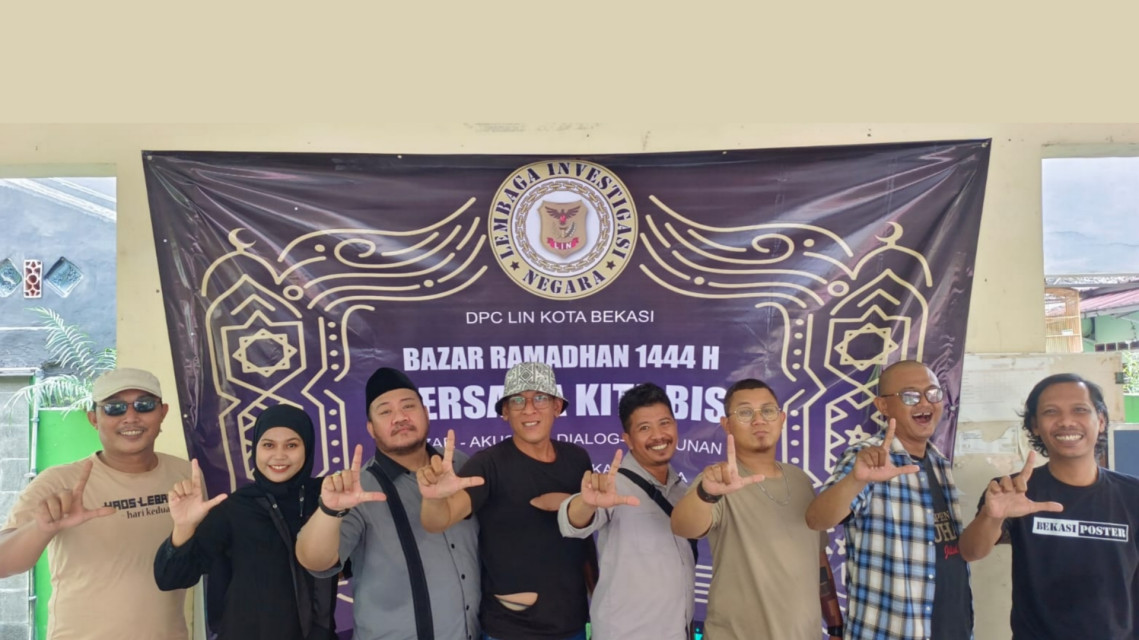 DPC LIN Kota Bekasi Gelar Bazar Amal Ramadan dan Santunan Anak Yatim Piatu