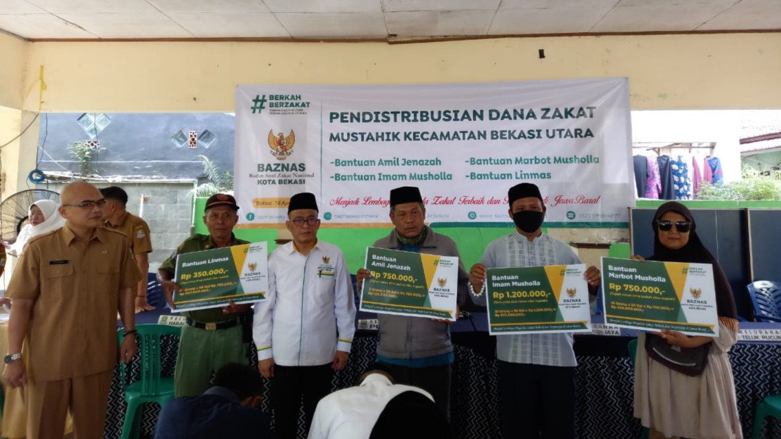 BAZNAS Kota Bekasi Salurkan Zakat Fitrah Rp2 Miliar