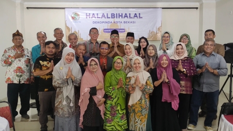 Bangun Silaturahmi, Dekopinda Kota Bekasi Gelar Halalbihalal