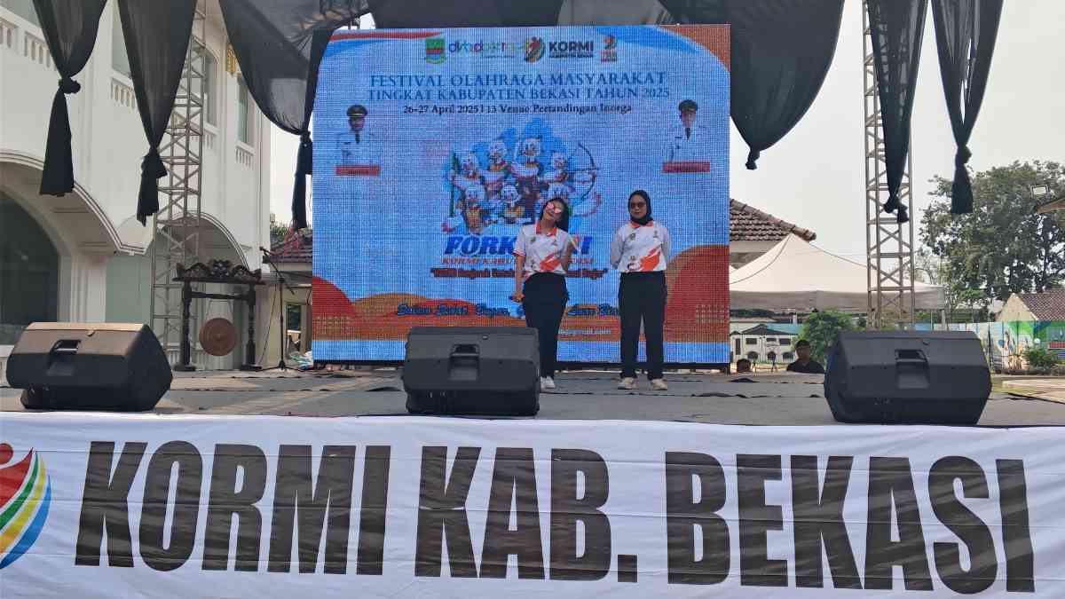Kemeriahan Acara KORMI Di Festival Olahraga masyarakat di gedung juang