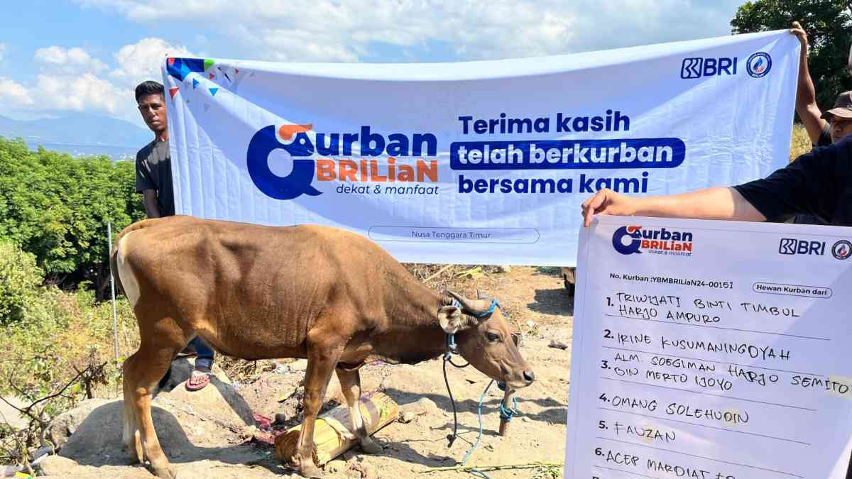 BRI Cikarang Tingkatkan Empati Sosial Melalui Hewan Qurban