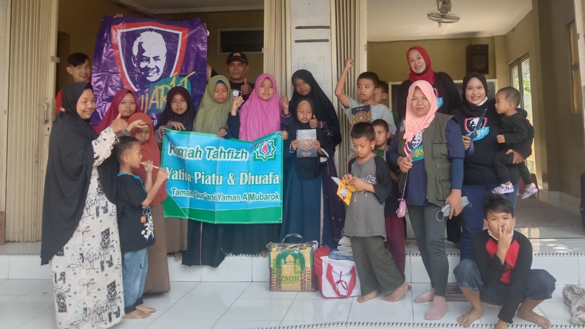 Ganjarist Kota Bekasi Sambangi Yayasan di Bekasi