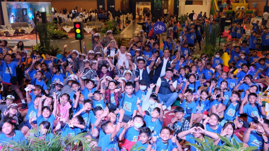 Jasa Raharja dan Road Safety Ranger Kids Denpasar Peringati Hari Anak Nasional