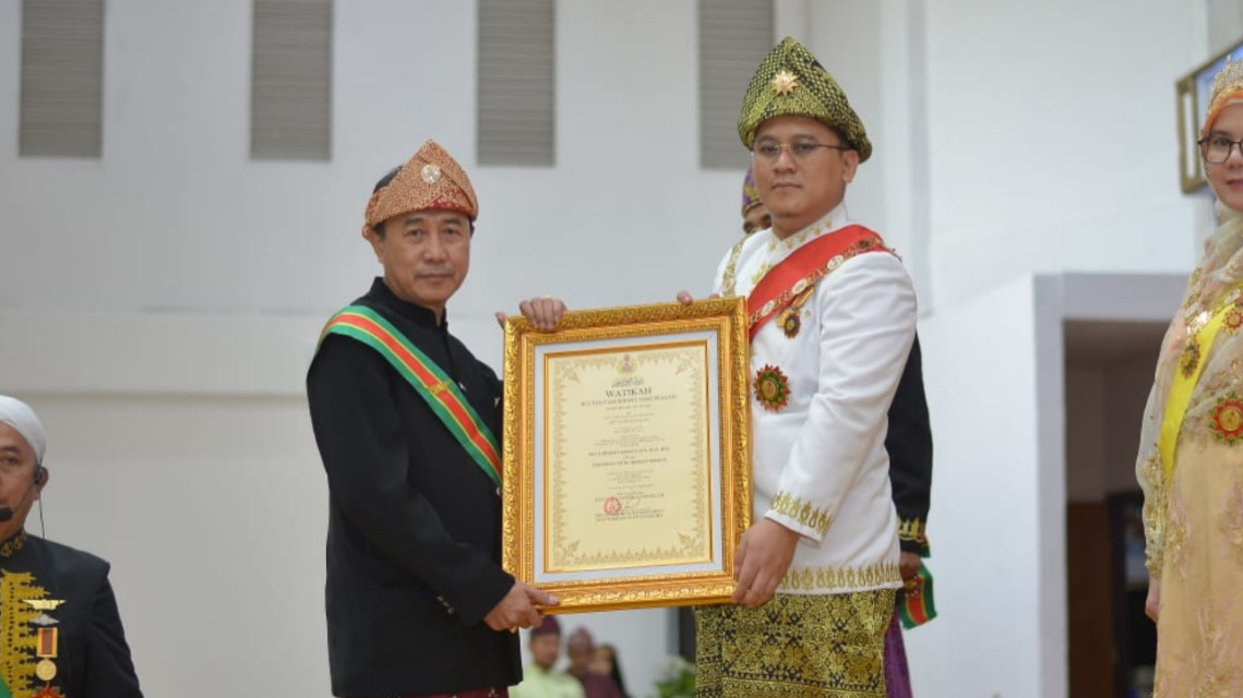 Kesultanan Palembang Darussalam Anugerahi Gelar Adat