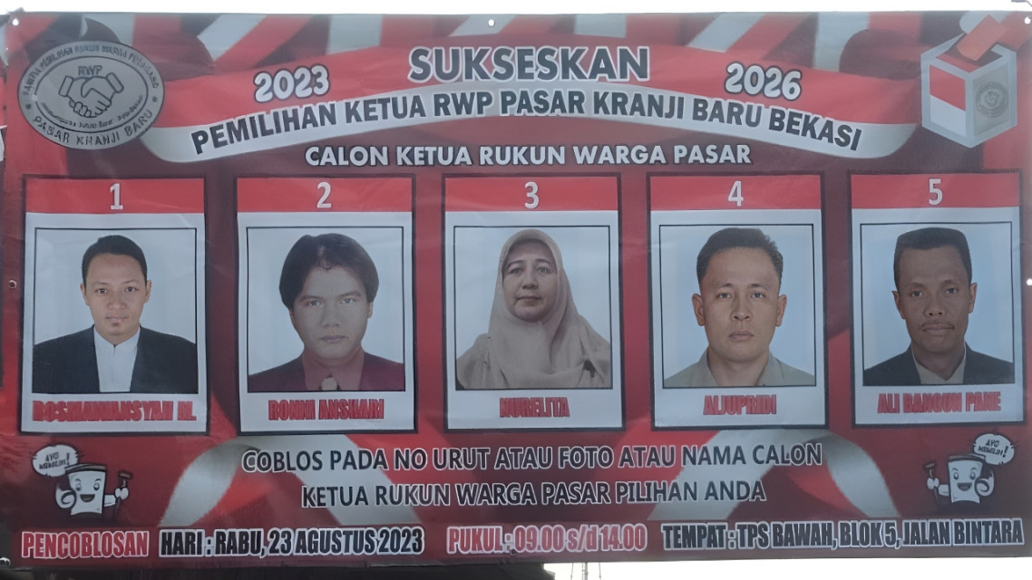 Pemilihan Ketua RWP Kranji Baru 2023-2026 Segera Digelar