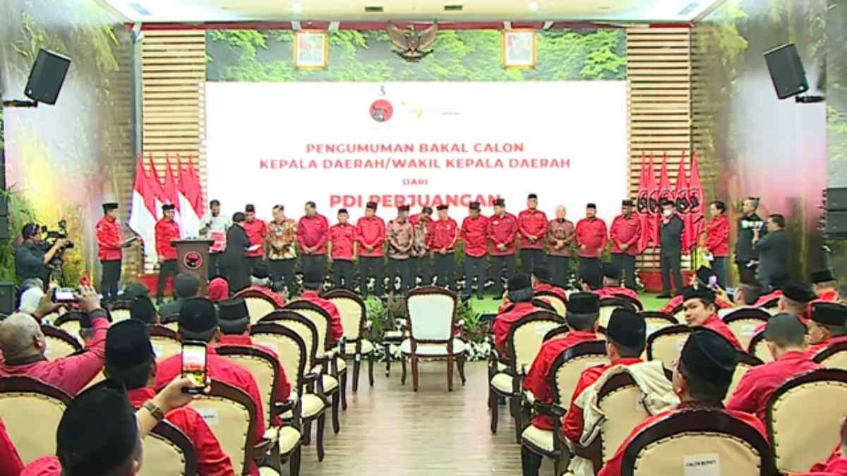 Megawati Umumkan 13 Bakal Calon Gubernur