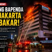 Kebakaran Melanda Gedung Bapenda DKI Jakarta di Jalan Abdul Muis
