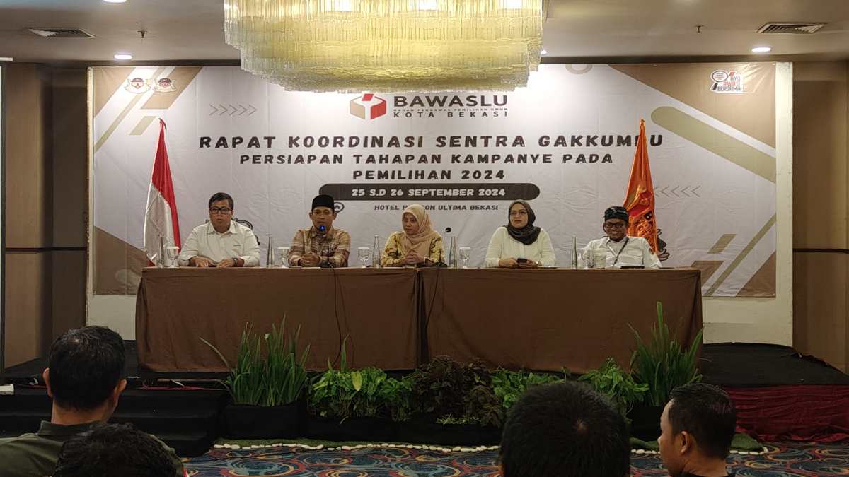 Menuju Pilkada 2024, Bawaslu Kota Bekasi Gelar Rakor Sentra Gakkumdu