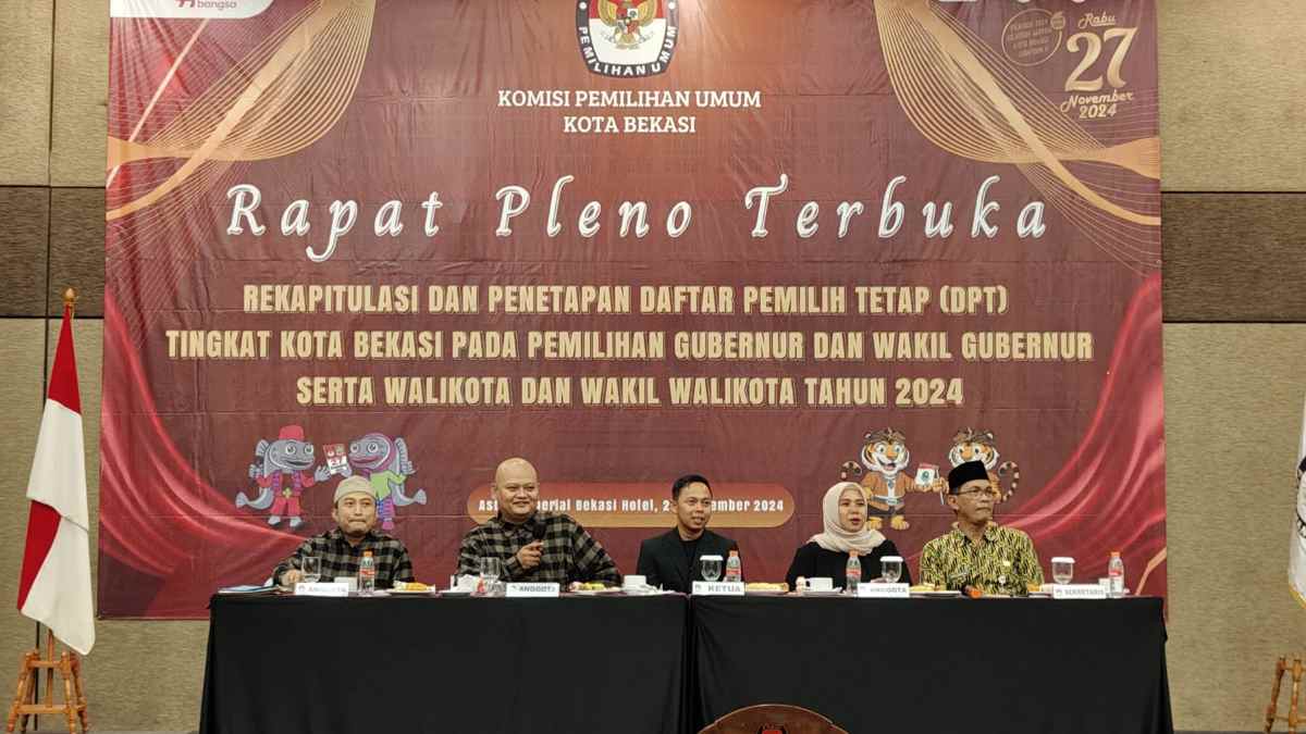KPU Kota Bekasi Umumkan DPT: 1,8 Juta Pemilih Siap Nyoblos