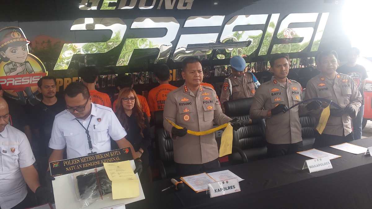 Tawuran Geng di Bekasi Tewaskan Pemuda, Polisi Tangkap 4 Pelaku