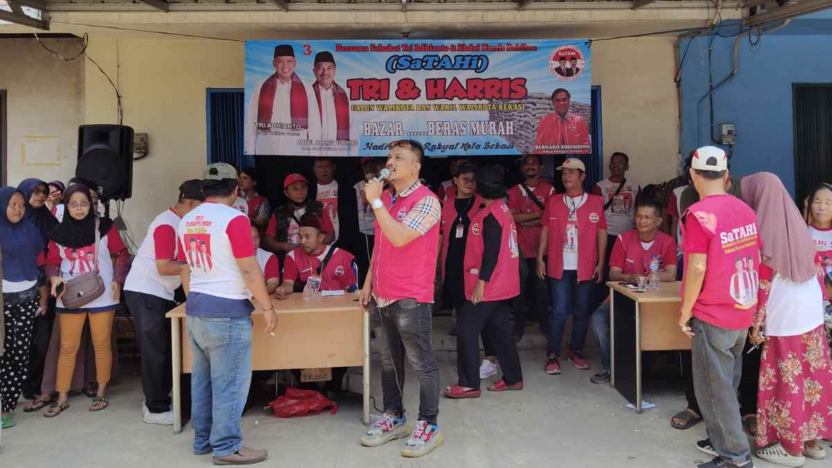 Ratusan Warga Hadiri Bazar Beras Murah yang Digelar SATAHI