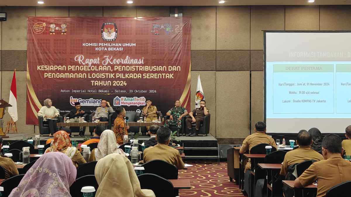 Rakor Persiapan Pengelolaan Logistik Digelar KPU Kota Bekasi