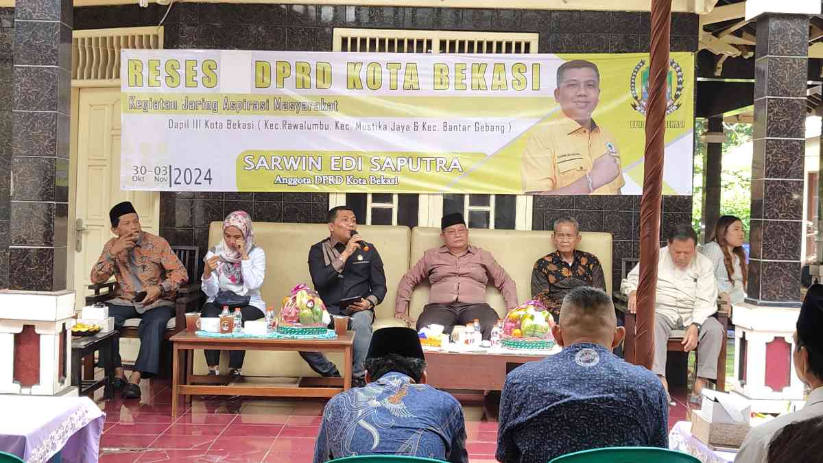 Gelar Reses I, Sarwin Edi Tampung Aspirasi Warga Bantargebang