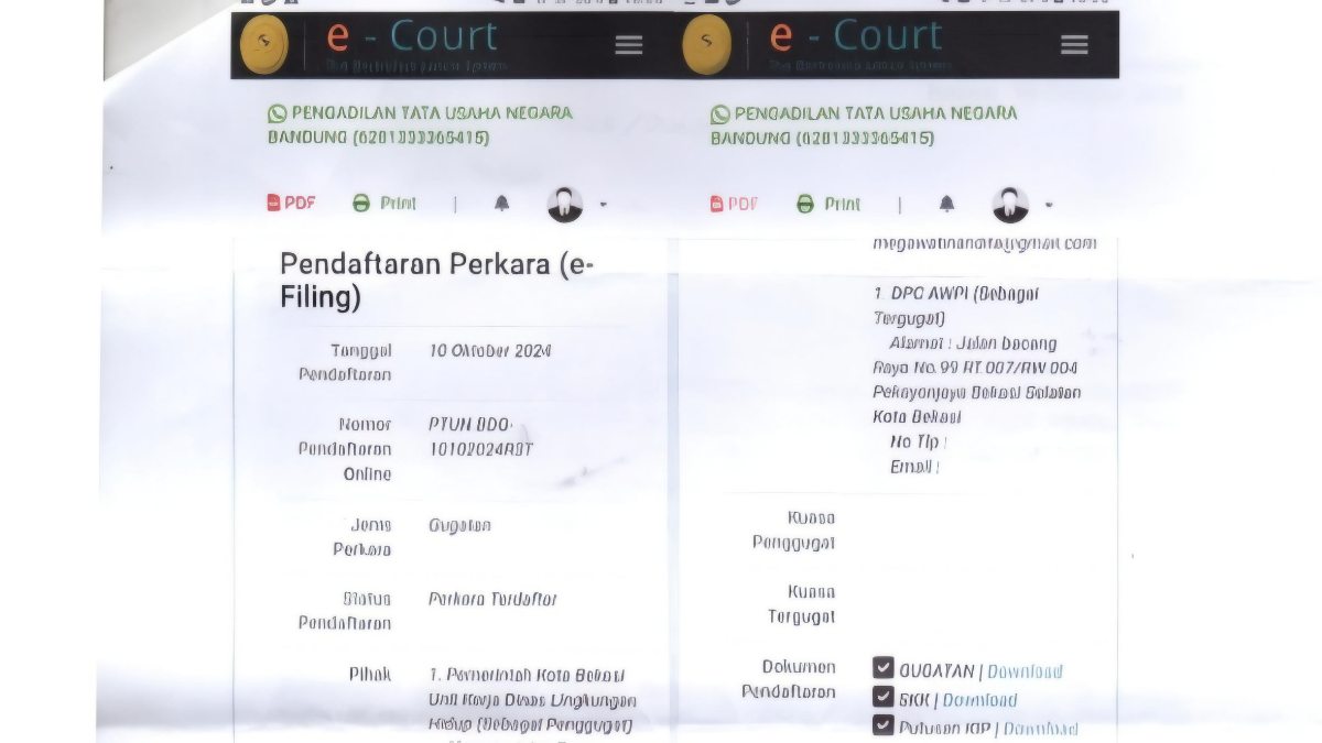 Jawab Surat AWPI, DLH Kota Bekasi Ajukan Banding