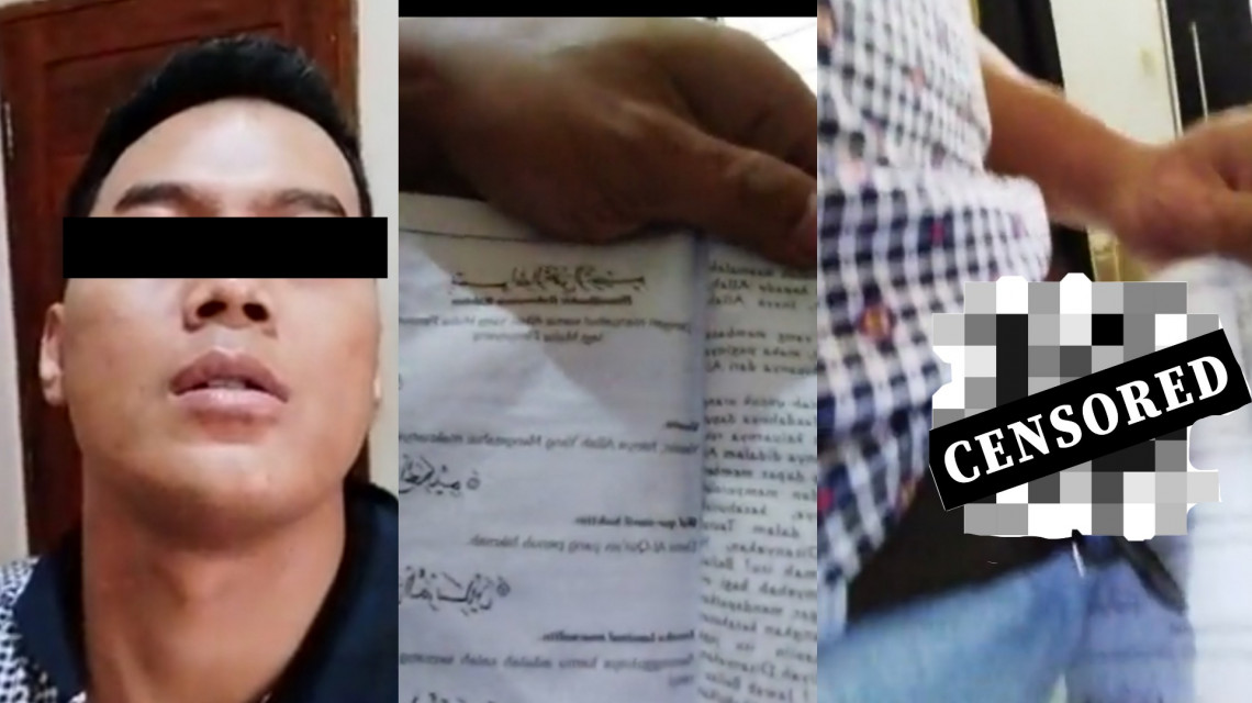 Viral Pria Lecehkan Al-Qur'an Dengan Kelamin