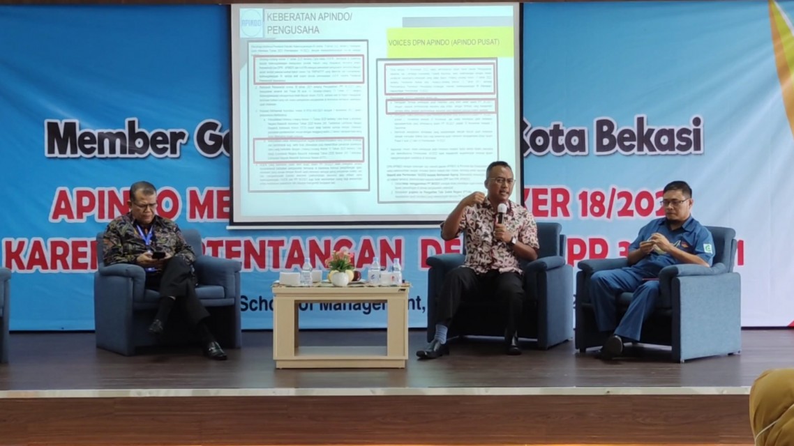 Apindo Kota Bekasi Tegas Menolak Permenaker 18/2022