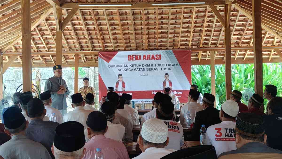 Makin Solid, Tri-Harris Didukung Tokoh Agama dan DKM Bekasi Timur