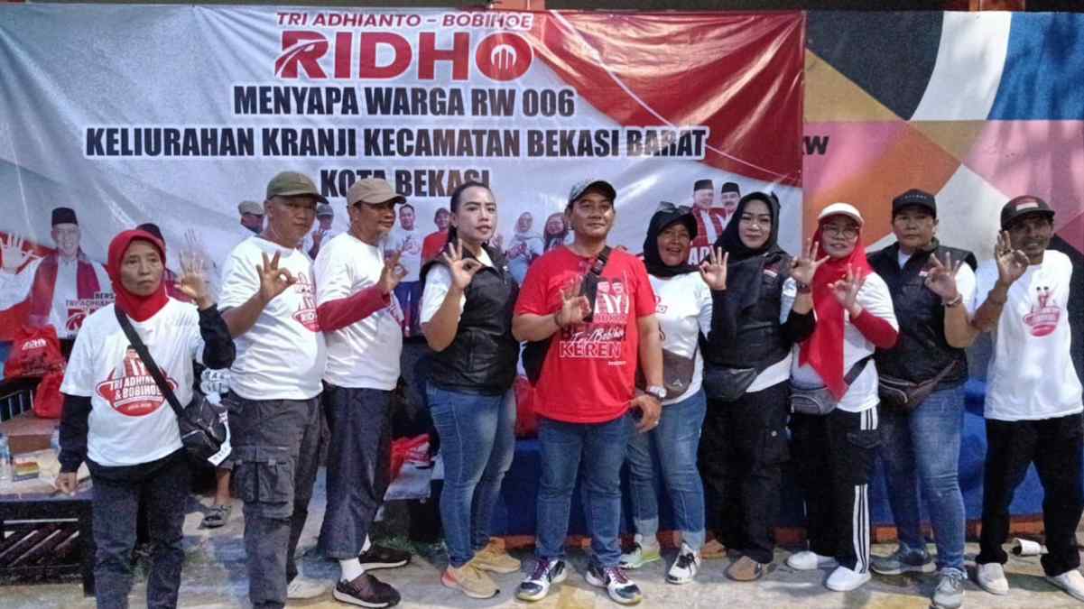 Gibas Kota Bekasi Bergerak, Jaring Dukungan Ratusan Warga Untuk RIDHO