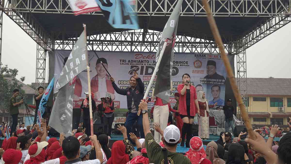 Ribuan Warga se-Bekasi Selatan, Deklarasi Dukung Tri-Harris