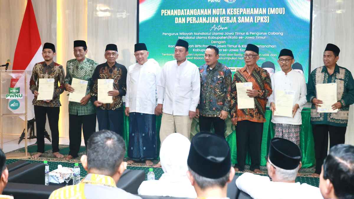 Kerja Sama ATR/BPN dan NU Percepat Sertipikasi Tanah di Jatim