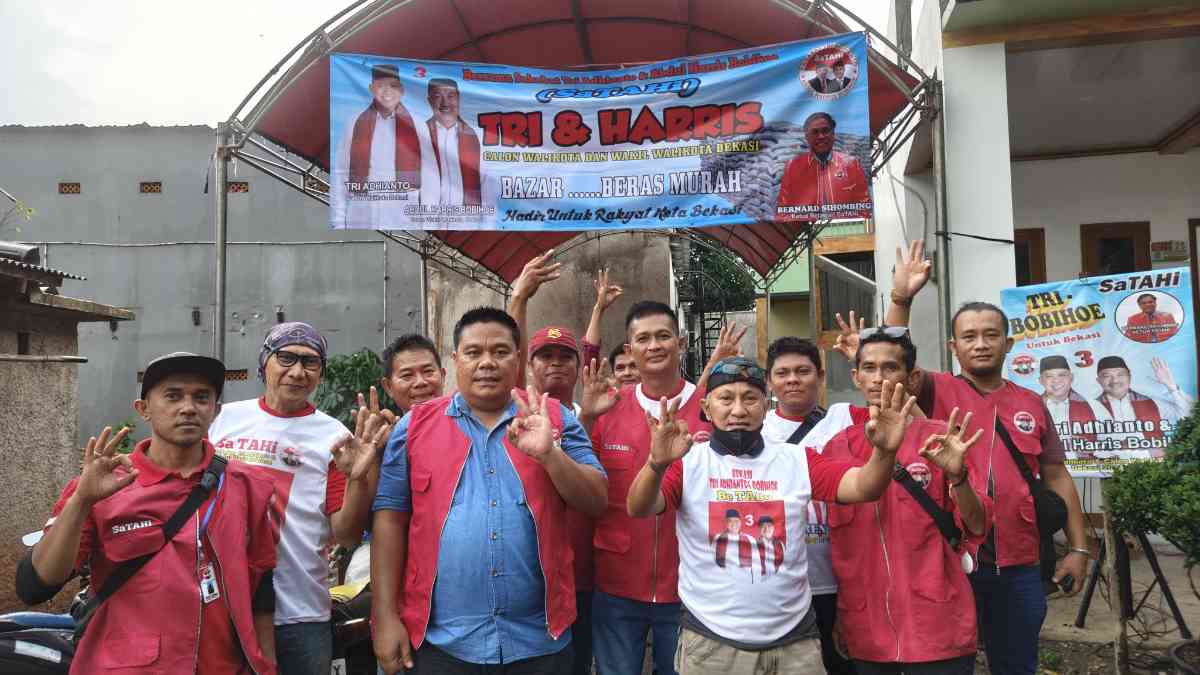 Penuh Komitmen, Satahi Terus Gelar Bazar Beras Murah di Kota Bekasi