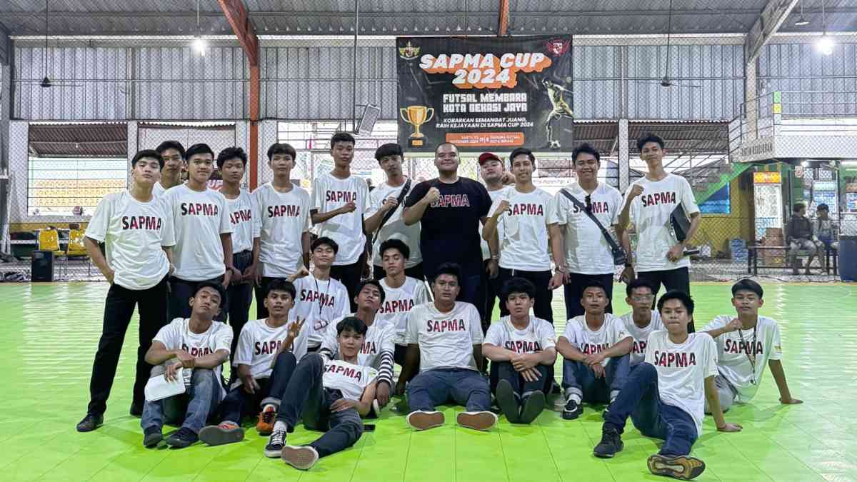 Penuh Semangat, SAPMA PP Kota Bekasi Sukses Gelar Turnamen Futsal