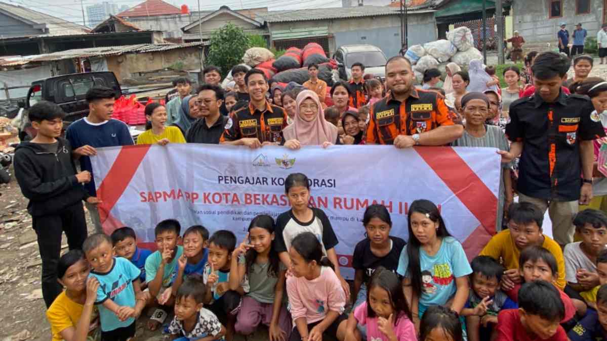 SAPMA PP Kota Bekasi Kolaborasi dengan Rumah Ilmu Bina Anak Pemulung