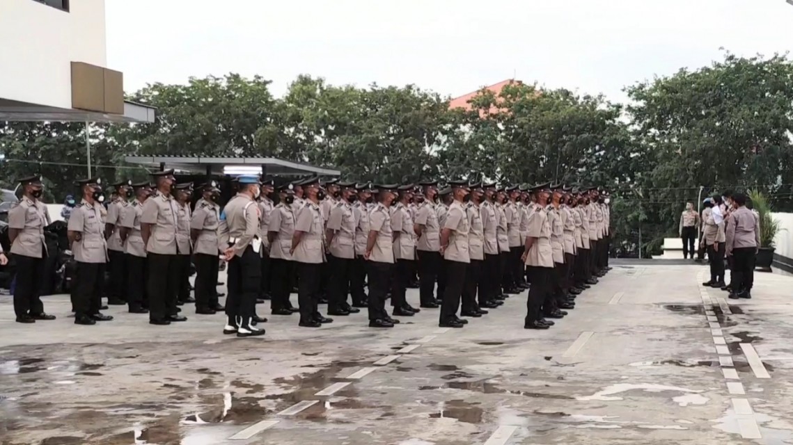 Polrestro Bekasi Kota Sambut Puluhan Bintara Remaja 2021