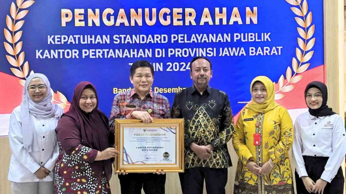 BPN Kota Bekasi Raih Predikat Terbaik Pelayanan Publik se-Jabar 2024