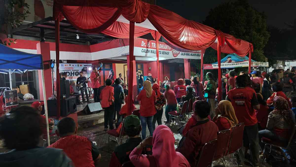 Sambut Kemenangan, PDI Perjuangan Kota Bekasi Gelar Pesta Rakyat