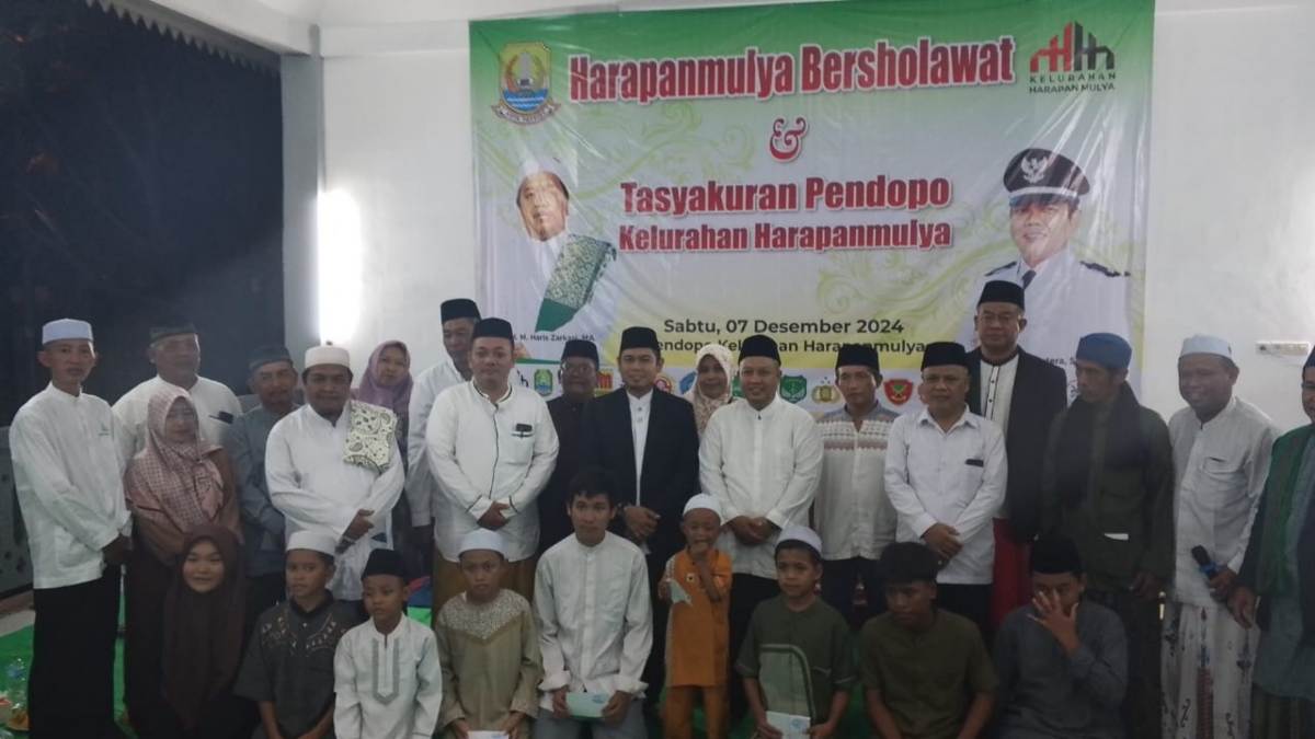 Pendopo Harapan Mulya Diresmikan, Warga Sambut dengan Sholawat Bersama