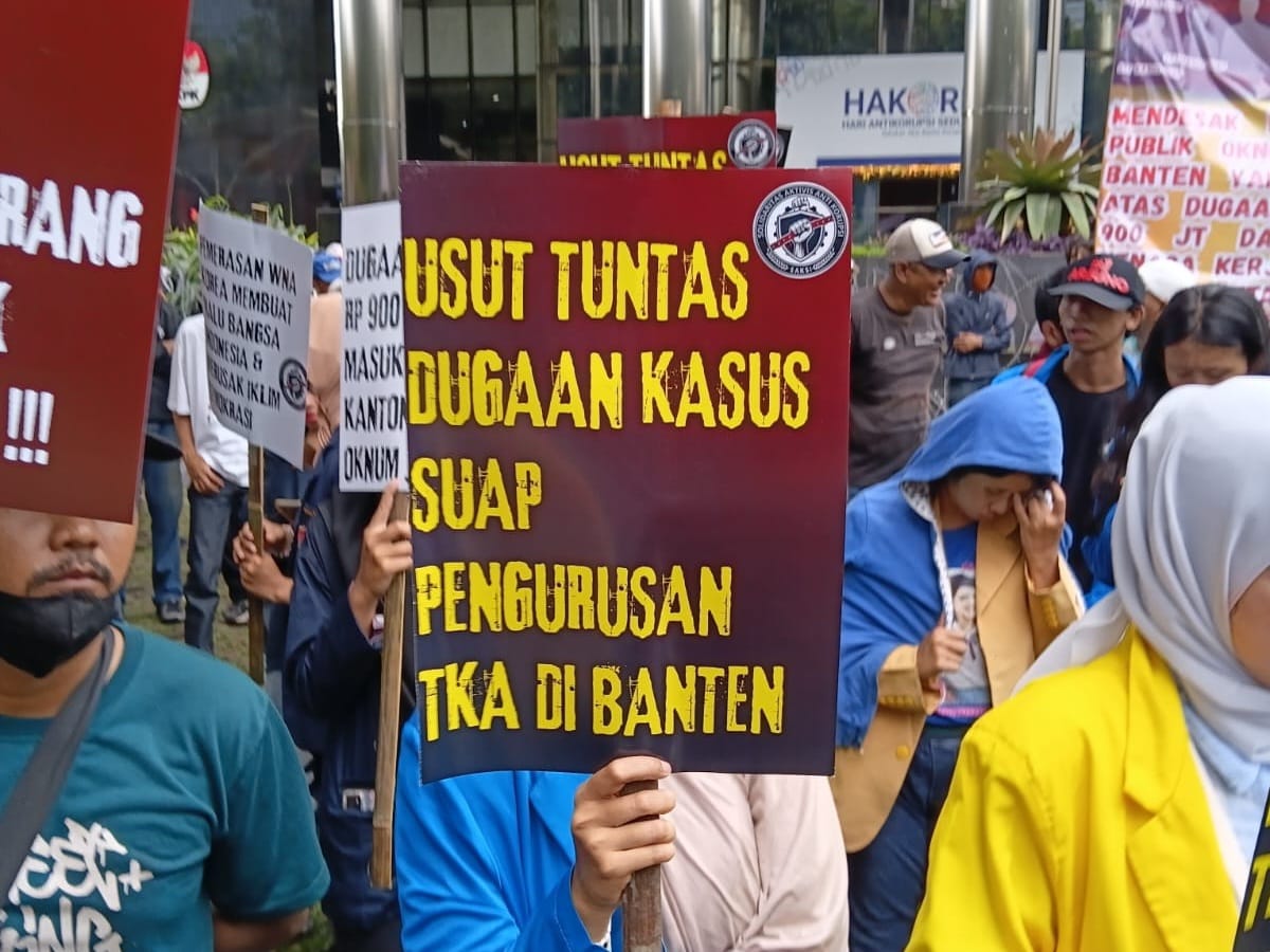 Aksi SAKSI di KPK, Desak Transparansi OTT Jaksa Kejati Banten